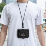 Travel Neck Wallet Neck Pouch with RFID Blocking Slim Minimalist Card Holder Hidden Travel Wallet