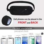 1Pcs Secure Travel Money Belt, Undercover Hidden RFID Blocking Travel Wallet, Anti-Theft Passport Wallets for Men Women