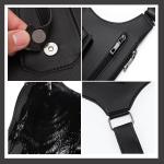 Tactical Double Shoulder Armpit Bag Pack Anti-Theft Hidden Underarm Double Shoulder Pouch Strap Wallet Pocket for Travel Hiking