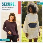 Money Belt for Travel Hidden Under Clothes RFID Blocking Passport Holder and Slim Waist Wallet Pouch for Women and Men Anti-The