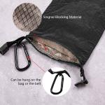 RFID Blocking Sleeves Roll Faraday Bag Anti Theft Travel Hidden Wallet For Phone, Cash, Cards, Key