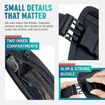 Money Belt for Travel Hidden Under Clothes RFID Blocking Passport Holder and Slim Waist Wallet Pouch for Women and Men Anti-The