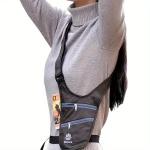 1PCS PU Crossbody Pouch Underarm Bag - Hidden Travel Anti-Theft ID Wallet for Outdoor Business Trip Storage Invisible Design