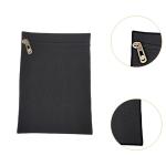 2x Sew in Side Pocket with Zipper Canvas Convenience Sturdy Clothes Inner Pockets Travel Security Pocket Hidden Wallet for Coats