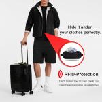 1PCS Secure Travel Money Belt, Undercover Hidden RFID Blocking Travel Wallet, Anti-Theft Passport Wallets for Men Women
