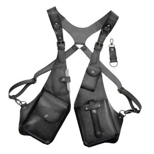 Hidden Underarm Shoulder Bag Anti Thief Leather Crossbody Bag Wallet Pocket for Outdoor Hiking Costume Parties Steampunk Travel
