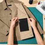 Inside Pockets With Zipper Sew-in Side Hiddens Pocket Solid Color Polyester Inside Security Pocket Durable Travel Wallet Pouch