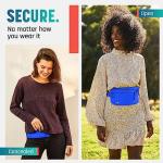 Money Belt for Travel Hidden Under Clothes RFID Blocking Passport Holder and Slim Waist Wallet Pouch for Women and Men Anti-The