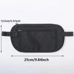 Men Women Hidden Security Waist Pouch - Anti-Theft Travel Money Belt Bag, Passport & Cash Security Wallet