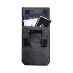 Hidden Foldable Coin Purse Travel Touch Fastener Waist Belt Bag for Women/Men Small Wallet for Credit Card ID Cash Passport Case