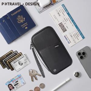 RFID Travel Passport Holder Waterproof Document Organizer Wallet Large Capacity Ticket Card Bag for Men Women Family Trip