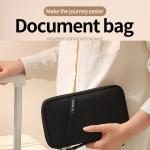 Family RFID Blocking Passport Holder Wallet Storage Bag- Travel Document Organizer with Credit Card Case Essential Travel Bag