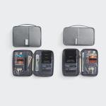Travel Document Organizer - Waterproof Passport Holder with RFID Blocking, Multi-Card Slots & Zipper Pocket for Airplane/Train