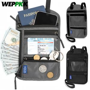 1PCS Passport Holder for Families, RFID Blocking Neck Wallet, Travel Document Organizer,Multi-Passport Pouch,Portable & Stylish