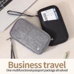 RFID Blocking Passport Holder Wallet - Family Travel Document Organizer with Credit Card Slots, Secure Essentials Bag for Trips