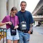 1PCS Passport Holder for Families, RFID Blocking Neck Wallet, Travel Document Organizer,Multi-Passport Pouch,Portable & Stylish