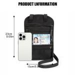 1PCS Passport Holder for Families, RFID Blocking Neck Wallet, Travel Document Organizer,Multi-Passport Pouch,Portable & Stylish