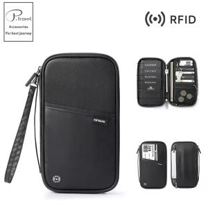 Travel Passport Wallet Organizer Bag with Card Holder Document Case for Family Crossbody Ticket Cash Storage Bag for Abroad Trip