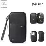 Travel Passport Wallet Organizer Bag with Card Holder Document Case for Family Crossbody Ticket Cash Storage Bag for Abroad Trip