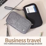 Family Rfid Blocking Passport Wallet Travel Essentials Wallet Passport Holder Bag Travel Document Organizer Credit Cards Case