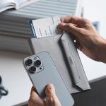 RFID Blocking Passport Holder with Magnetic Closure Anti-Theft Travel Document Organizer With SIM Card Slot