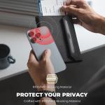 RFID Blocking Passport Holder with Magnetic Closure Anti-Theft Travel Document Organizer With SIM Card Slot