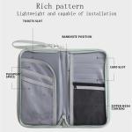 1 Pcs Travel Wallet RFID Blocking Family Passport Holder Carry Storage Case Passport Holder Cash Document Organizer for Cards/Ti