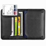 Passport Cover Case Protect Book RFID Blocking Passport Holder Magnetic Closure Travel Organizer for Documents Leather Wallet