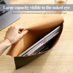 A4 PU Leather Document Folder - Slim Office Organizer, Lightweight & Durable Business Travel Essential for Professionals