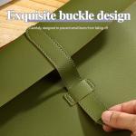 A4 PU Leather Document Folder - Slim Office Organizer, Lightweight & Durable Business Travel Essential for Professionals