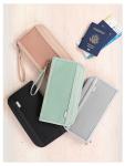 1 Pcs Travel Wallet RFID Blocking Family Passport Holder Carry Storage Case Passport Holder Cash Document Organizer for Cards/Ti