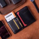 Passport Cover Case Protect Book RFID Blocking Passport Holder Magnetic Closure Travel Organizer for Documents Leather Wallet