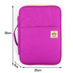 Travel A4 Portfolio Zipped Conference Folder Document Case Bag File Organizer Multi-function Conference Package