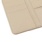 Car Sun Visor Organizer Storage Travel Document Holder With Multi-Pocket PU Leather Cards Receipts Pouch With Zip