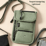 Family Travel Passport Holder – RFID Blocking Document Organizer with Flexible Carry Ways, Portable Wallet for Travel Essentials