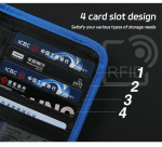 RFID Travel Wallet Passport Holder Credit Card Organizer Zipper Pouch Document Organizer Anti Theft Travel Accessories