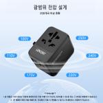 LENCENT Universal Travel Adapter with 3 USB Ports 1Type-C PD Charging All-in-one Travel Adapter EU/UK/USA/AUS Plug for Travel