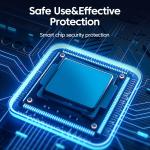 Elough 65W USB Type C Phone Charger Universal Travel Adapter Retractable Fast Charging USB C Cable For iPhone 16 Samsung Laptop