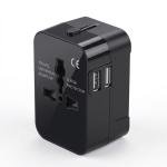 Dual USB Ports Universal Travel Adapter UK to EU Plug Adapter Wall Charger AC Power Converter World for USA EU UK AUS