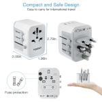 TESSAN Universal Travel Adapter Worldwide with USB & Type C, International Plug All-in-one Wall Charger for US EU UK AUS Travel