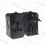 All in One Universal International Plug Adapter 2 USB Port 1 Type C World Travel AC Power Charger Adapter AU US UK EU Converter