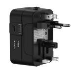 Universal Travel Adapter with Dual USB Port UK to EU Plug Adaptor Wall Charger AC Power Converter World for USA EU UK AUS