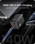 LENCENT 140W GaN Universal Travel Adapter with 1USB-A Ports 3 Type C Fast Charging Power Adapter EU/UK/USA/AUS Plug for Travel