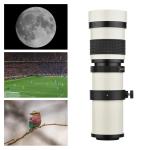 Camera MF Super Telephoto Zoom Lens F/8.3-16 420-800mm T Mount with Adapter Ring Universal 1/4 Thread Replacement for Canon