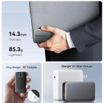 EU/US/UK Multi-function Ultra Thin 65W GaN Smart Charger Fast Adapter Charger For IPad Samsung Macbook Laptop Travel and office