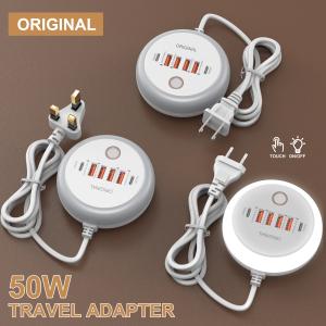 50W Multi Ports Type C Charger USB C Mobile Phone Power Adapter For iPhone Xiaomi Huawei Samsung Oneplus Quick Charging Charger