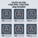 LDNIO Universal AU UK US EU Plug Adapter Plug Converter Australian KR Europe Travel Adapter Power Electric Socket AC Outlet