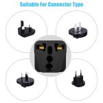 3pcs Universal Travel Adapters, European Travel Plug US UK AU to EU Plug Converter Socket Universal Plug to 2 Pin 4 mm for Home