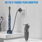 3pcs EU to IT Italy Travel Plug Adapter 250V European Universal Plug Converter AC Wall Charger Power Socket for Italy Travel