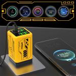 240W 6 Port Multi-Function USB Charger Fast Charging Wall Adapter for iPhone 17 Samsung POCO Xiaomi EU/US/UK Plug Quick Charger